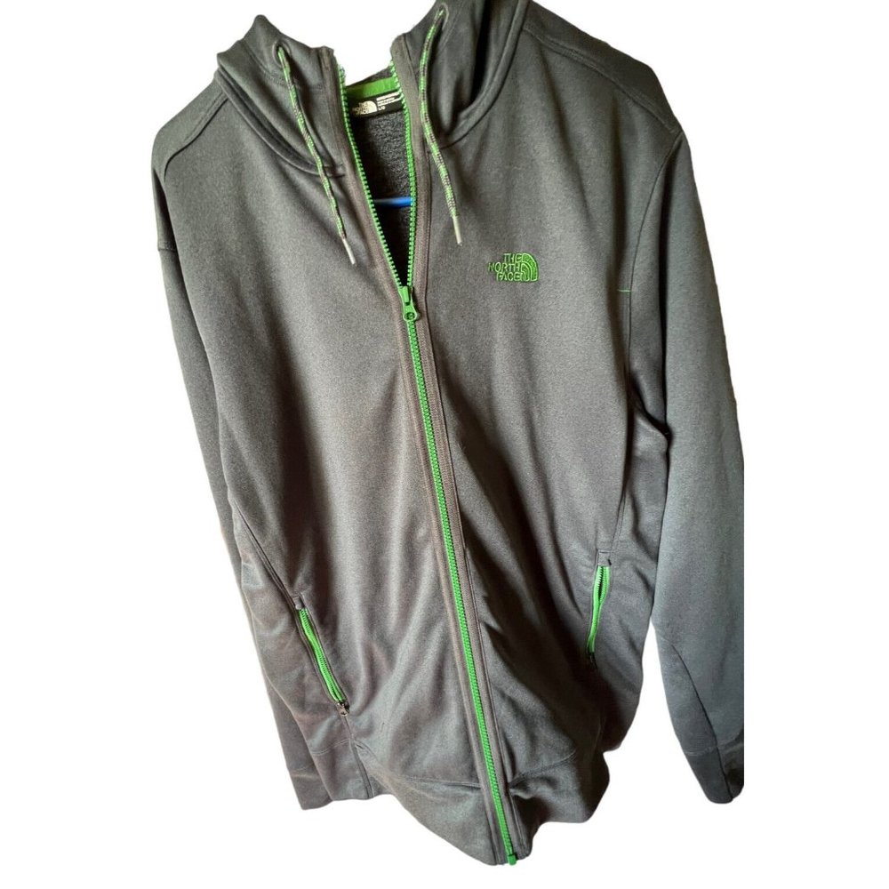 The North Face Full Zip Long Sleeve Grey Sweater Size Large